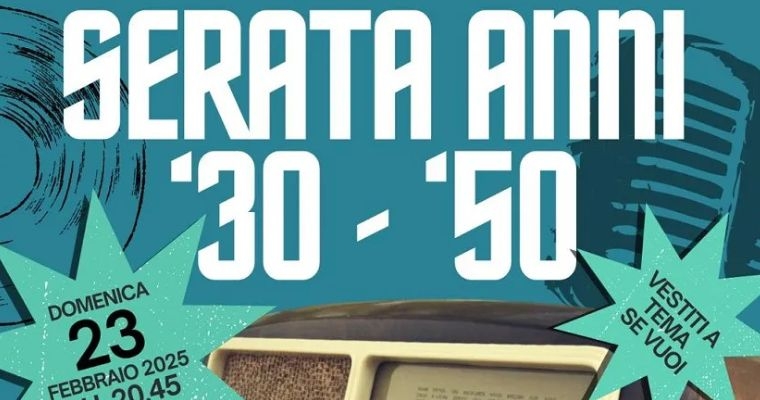 Serata anni 30′ – 50′ con Quartetto swing Concertino italiano